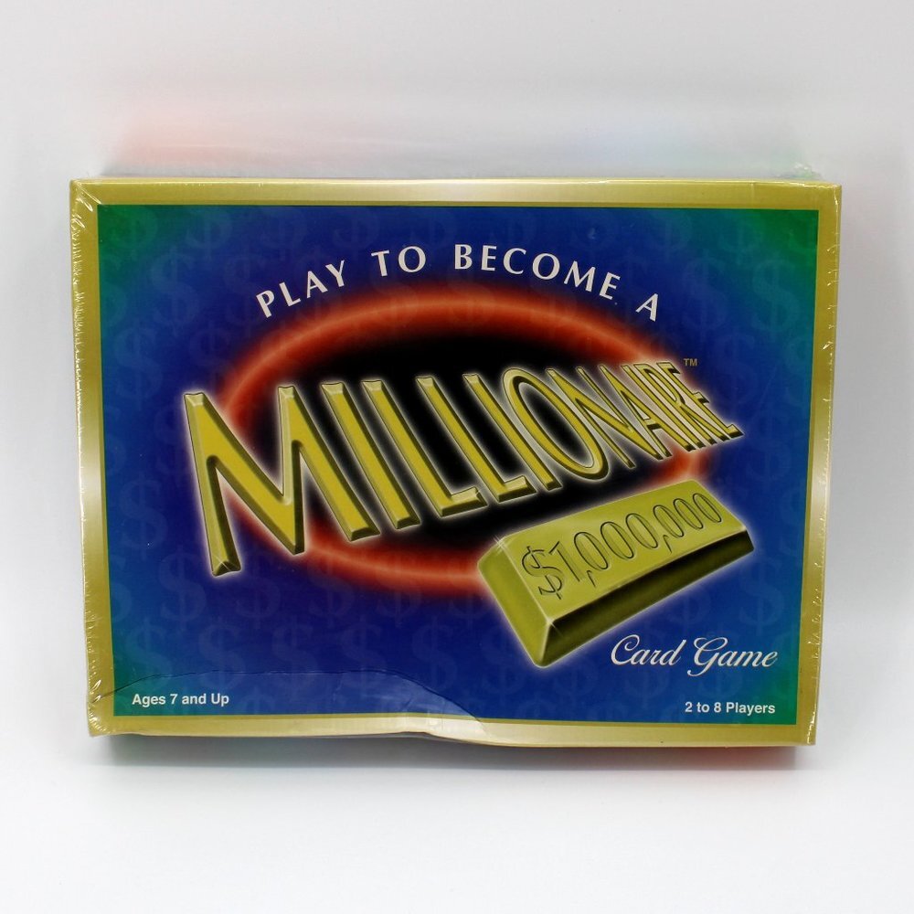 Play To Become A Millionaire Card Game by Universal Games - Vintage 1999